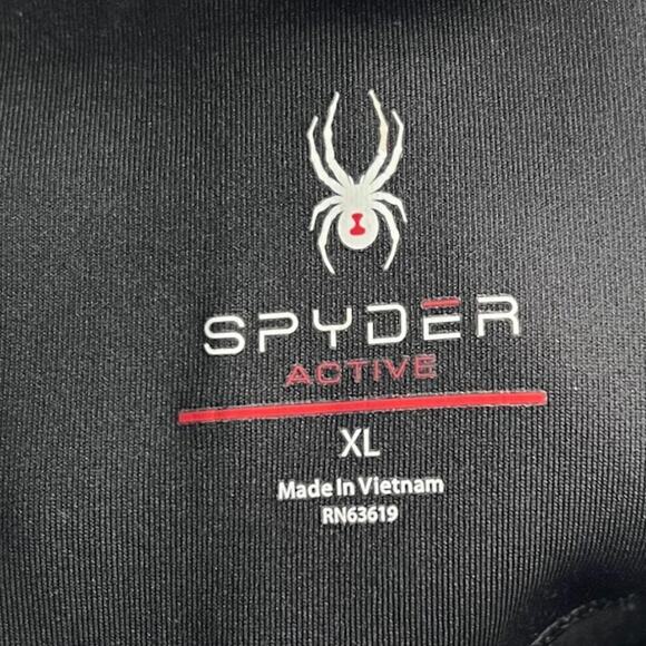 Spyder Active Black Performance Leggings with Side Pockets - Picture 4 of 13